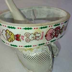 Vintage Strawberry Shortcake Ribbon DIY Project  Christmas Holiday Festive Decor